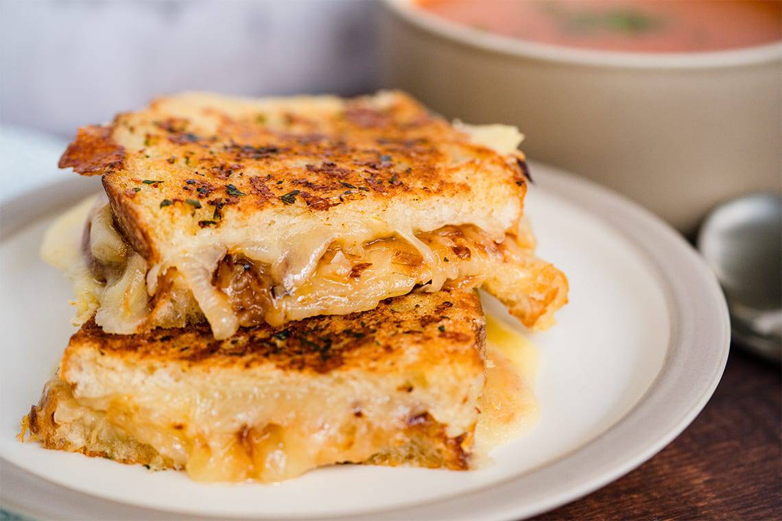 Caramelized Onion Grilled Cheese Recipe
