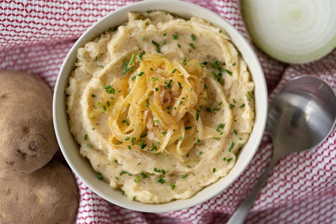 Garlic & Onion Mashed Potatoes Recipe