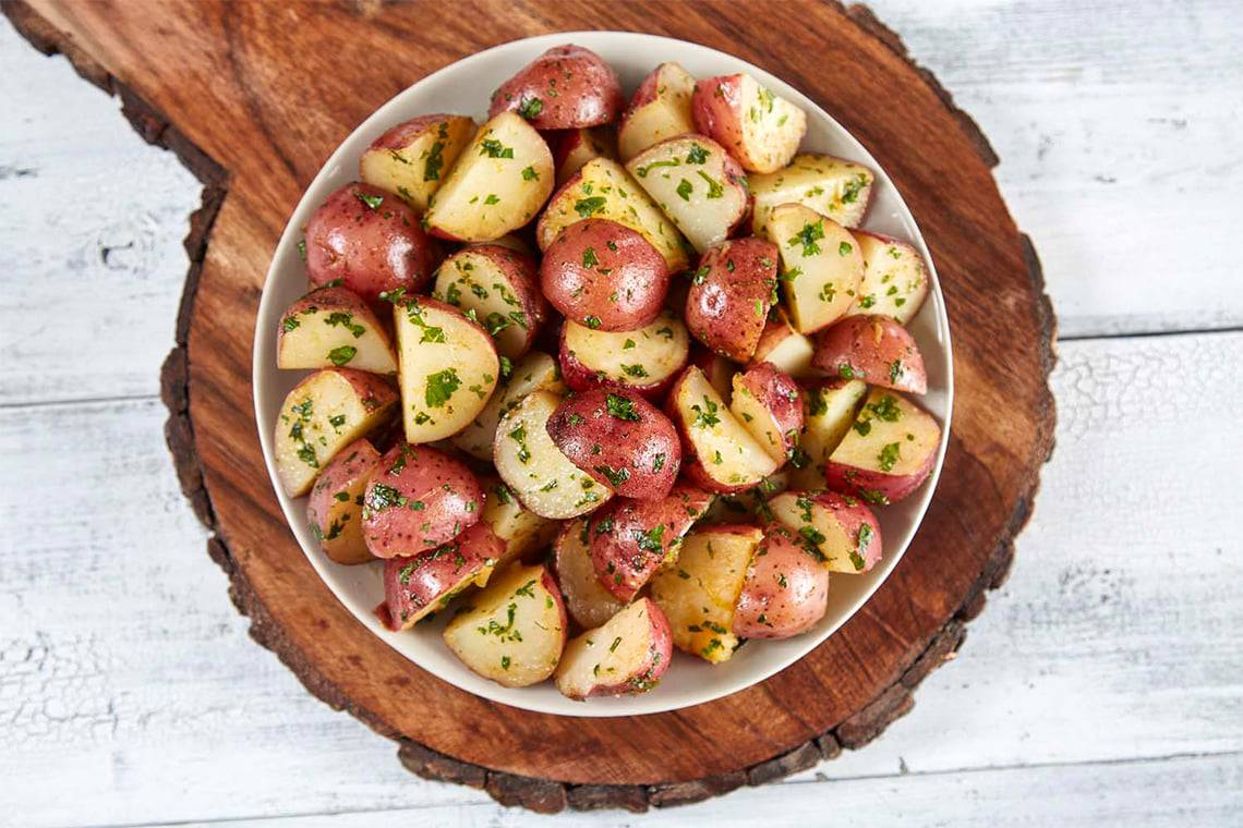 Greek Style Red Roasted Potatoes