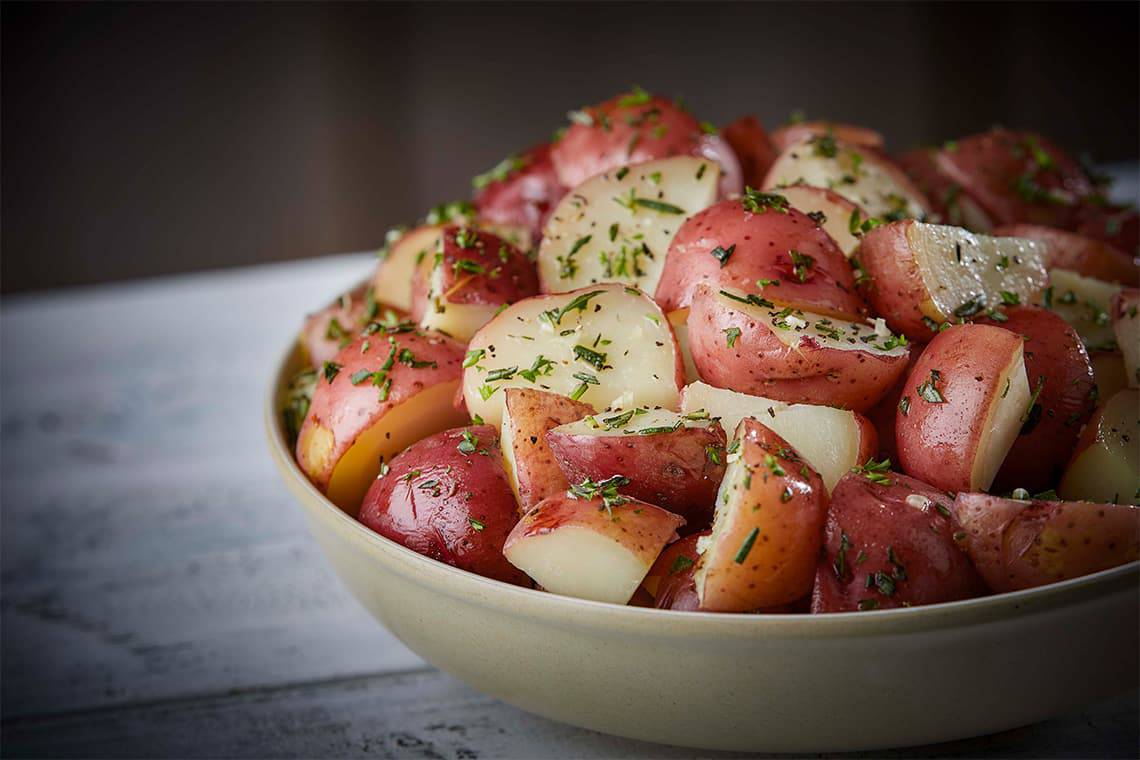 How to make potato salad: Red Potato Salad with Herb Viniagrette