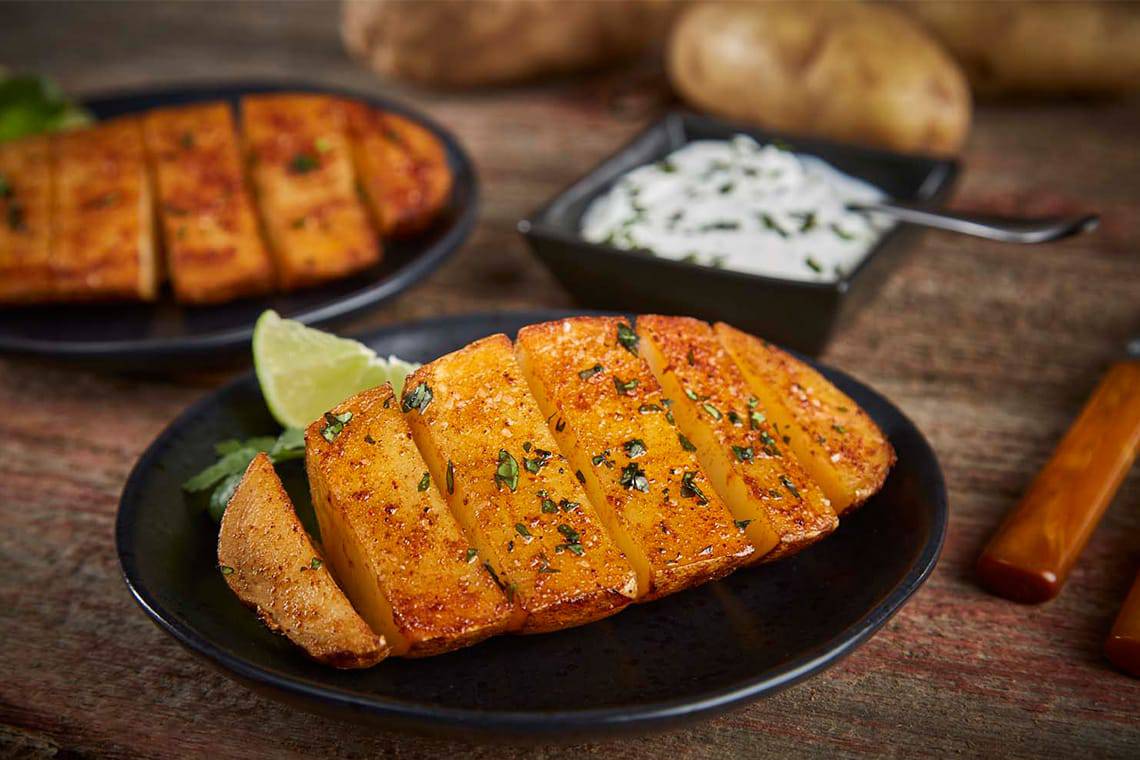 Russet Potato Recipes: Scored Russet Potatoes