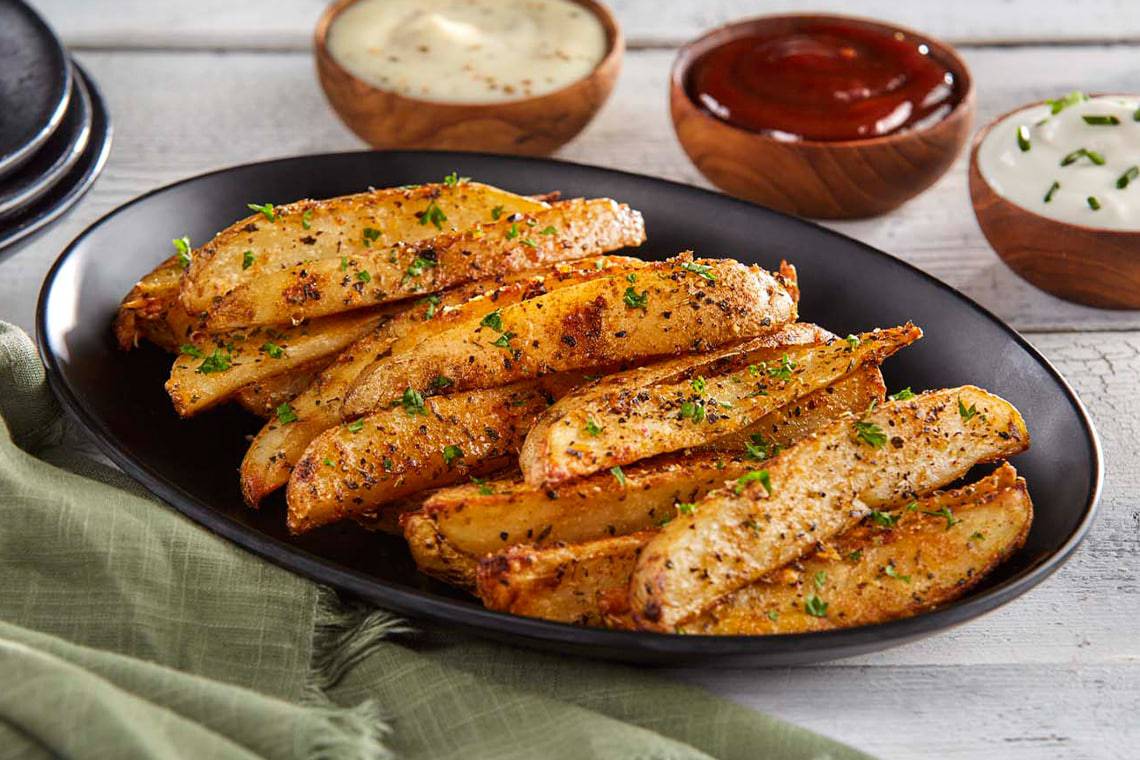 Russet Potato Recipes: Seasoned Russet Potato Wedges