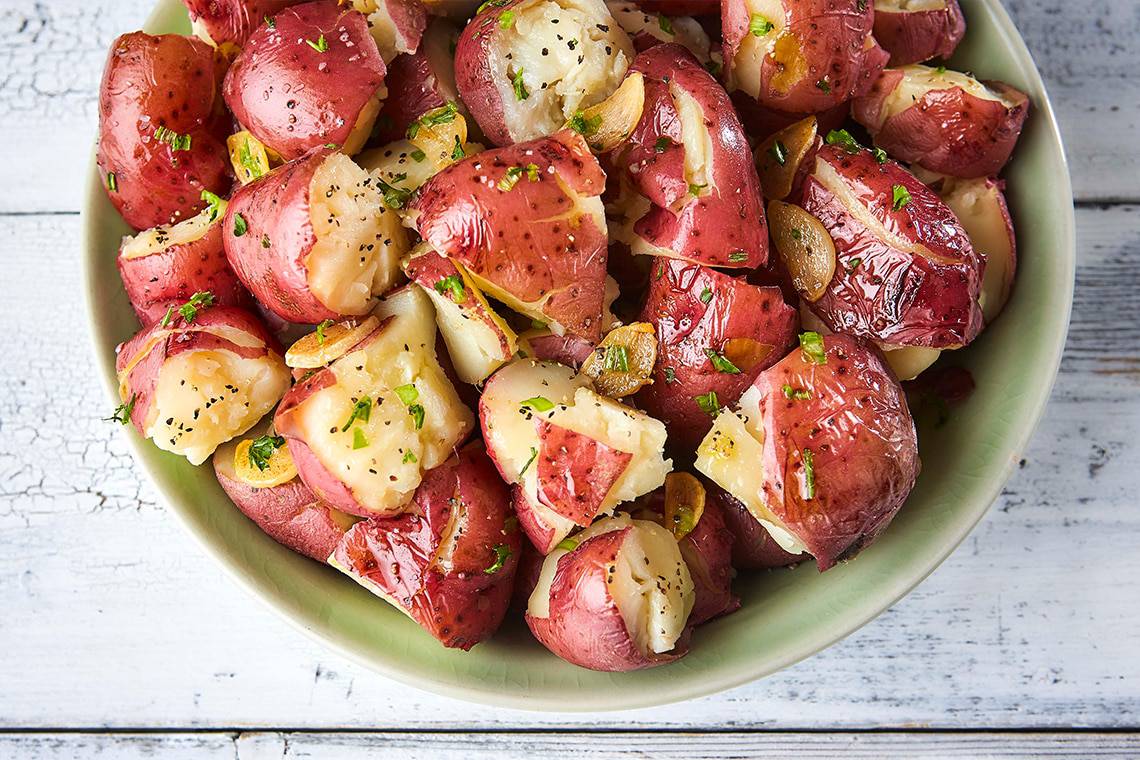 Red Smashed Potatoes