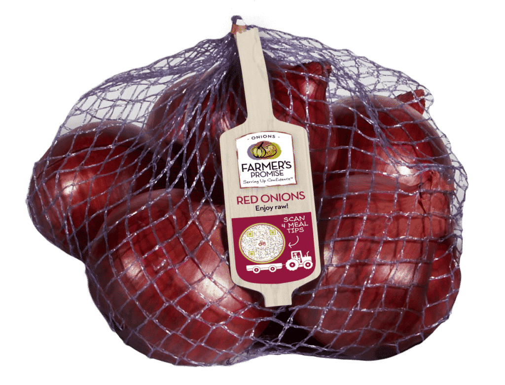 Farmer's Promise Red Onion Packaging