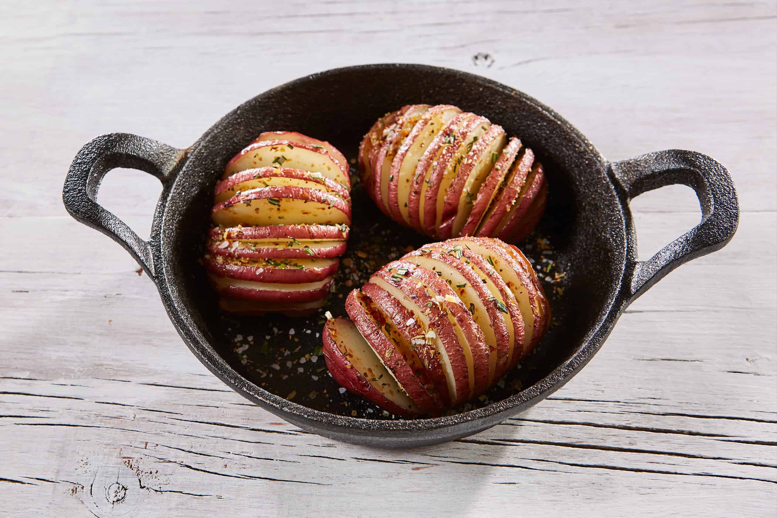 Red Hasselback Potatoes