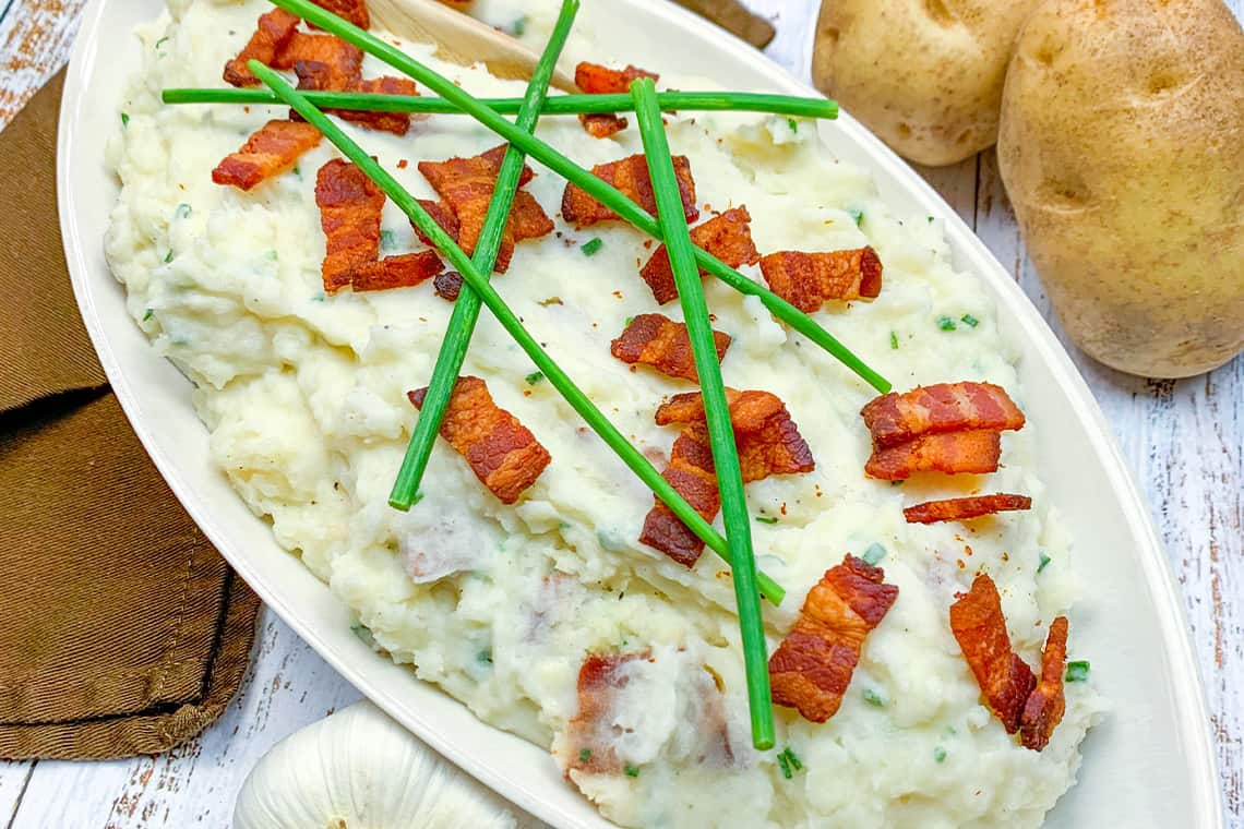 Aged White Cheddar & Smoked Bacon Mashed Potatoes