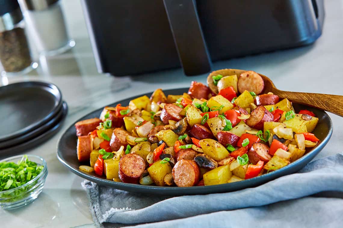 Air Fryer One-Pot Potatoes & Sausage