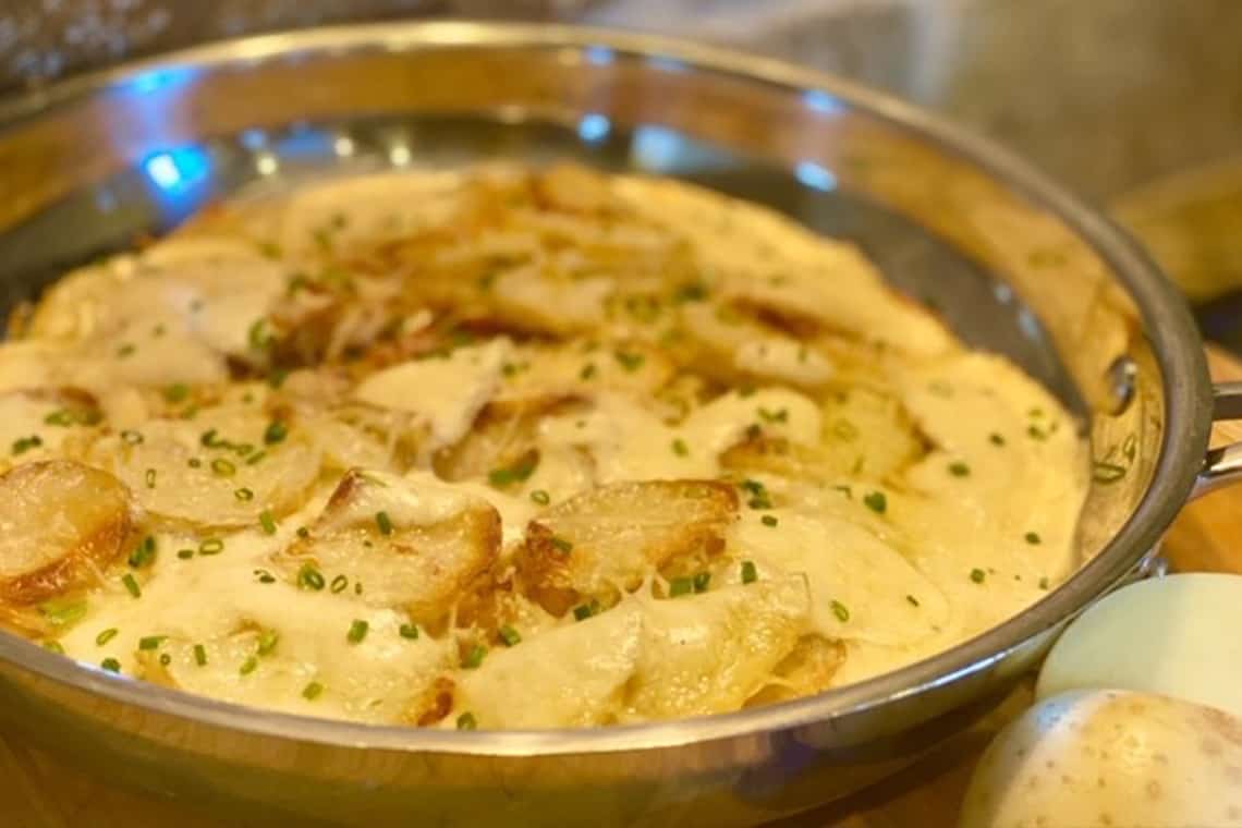 Cheesy Alfredo Style Potatoes