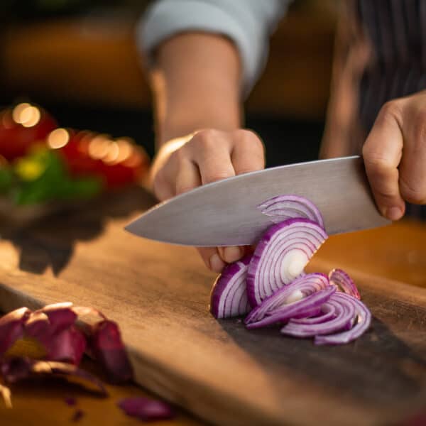 Cutting onions