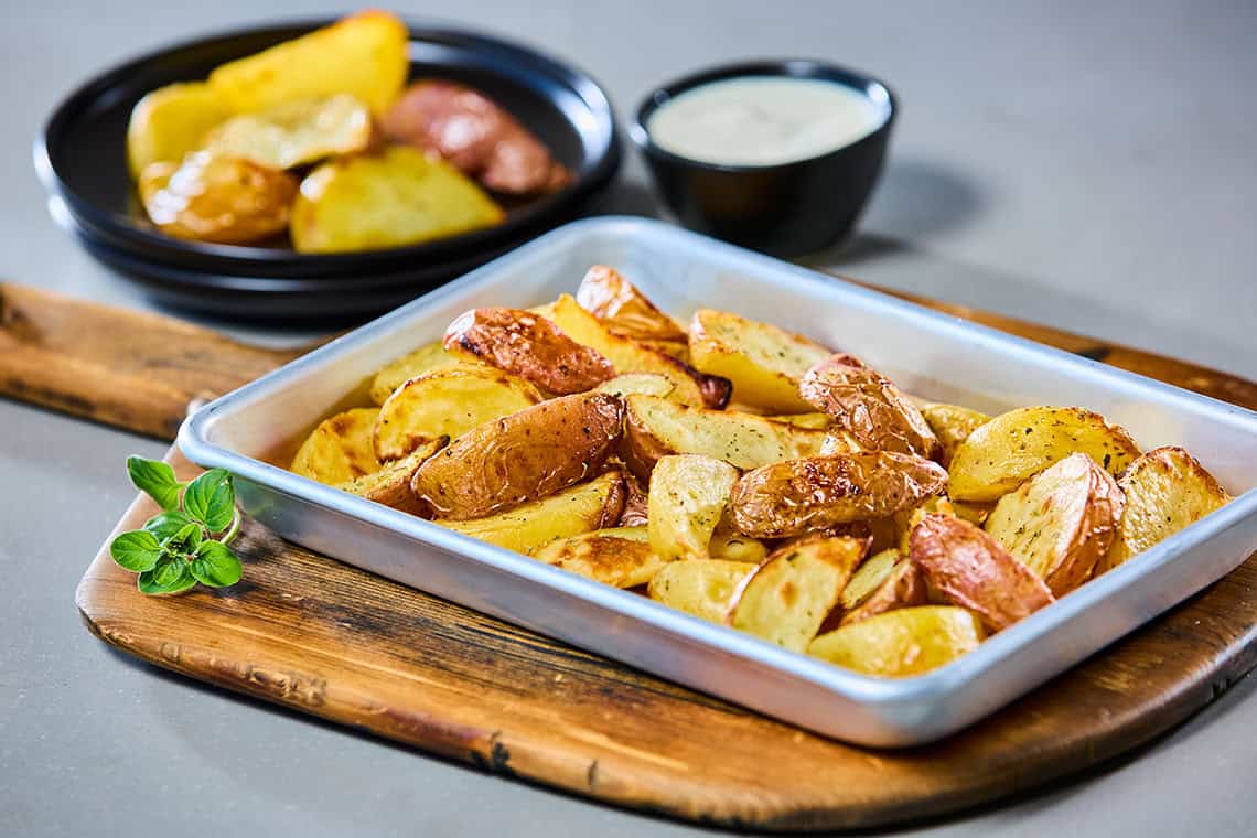 Roasted Ranch Potato Wedges
