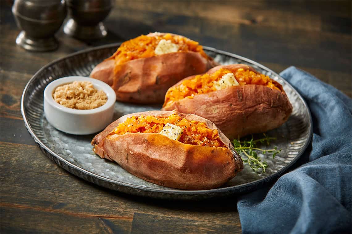 Easy Baked Sweet Potatoes